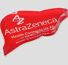 Liver Shaped Customized Acrylic Paper Weight