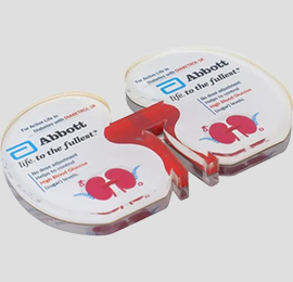 Kidney Shaped Acrylic Paper Weight